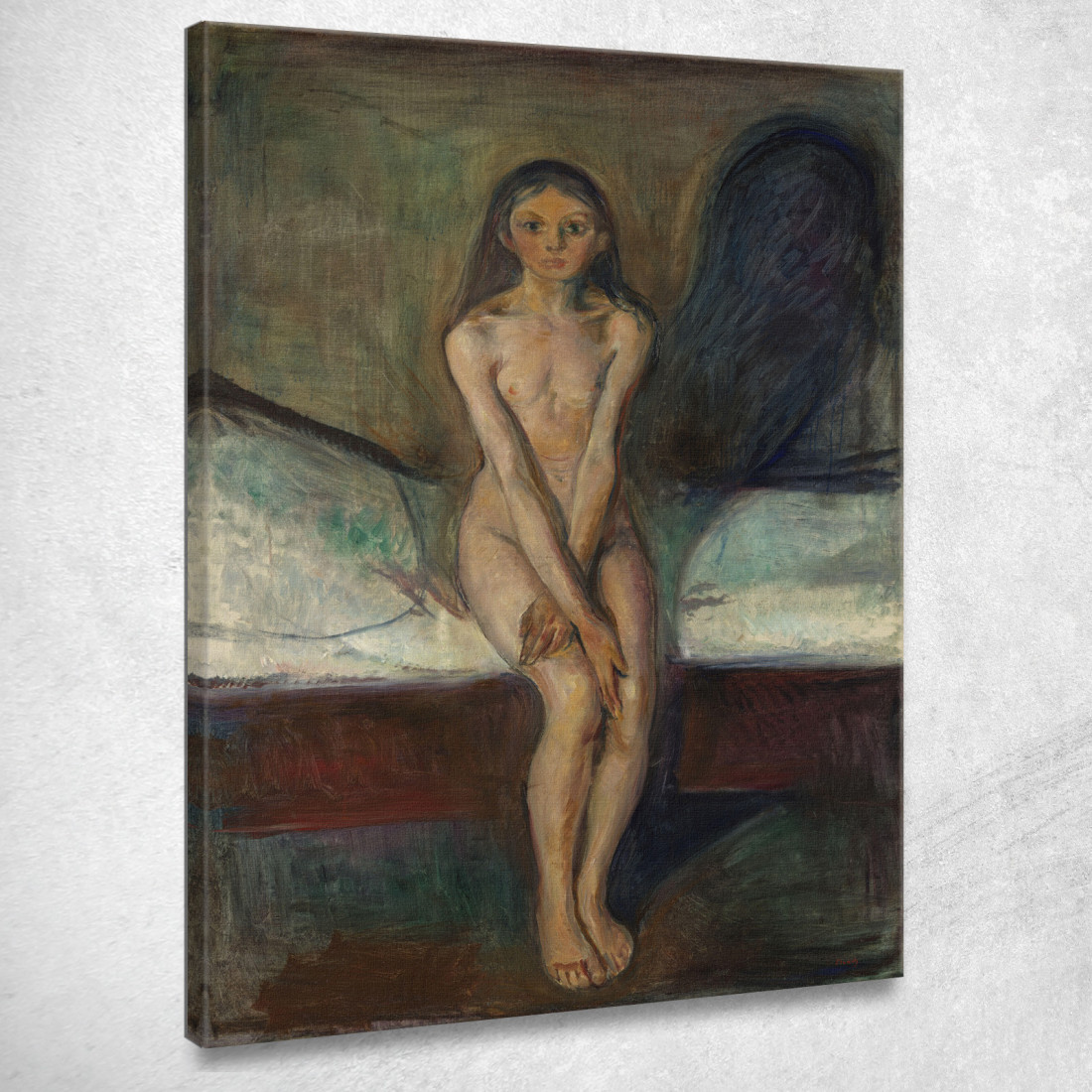 Pubertà 2 Edvard Munch em256 quadro stampato su tela Pubertà 2 Edvard Munch em256 quadro stampato su tela