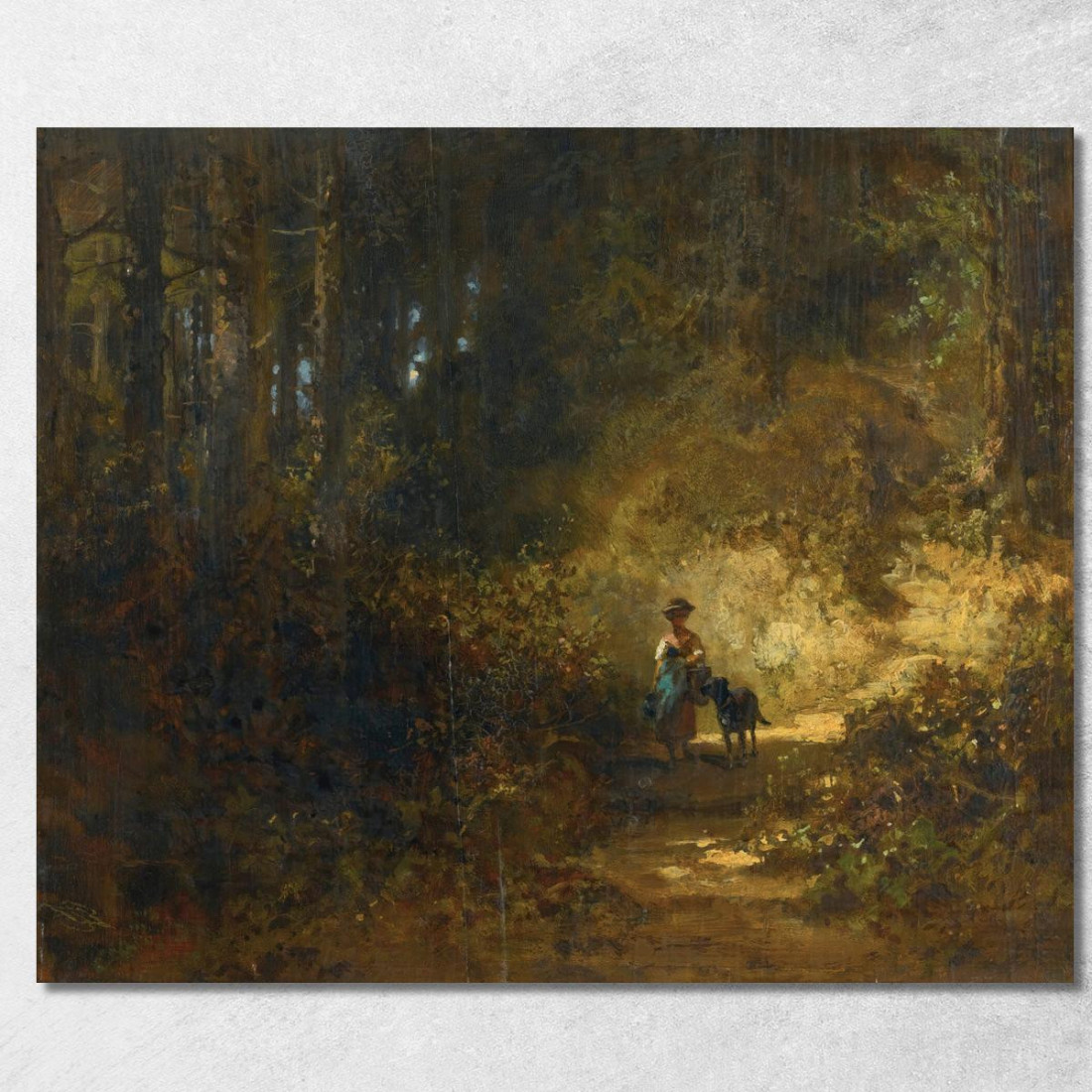 Nel Bosco Nella Foresta Carl Spitzweg csp31 quadro stampato su tela Nel Bosco Nella Foresta Carl Spitzweg csp31 quadro stampato su tela