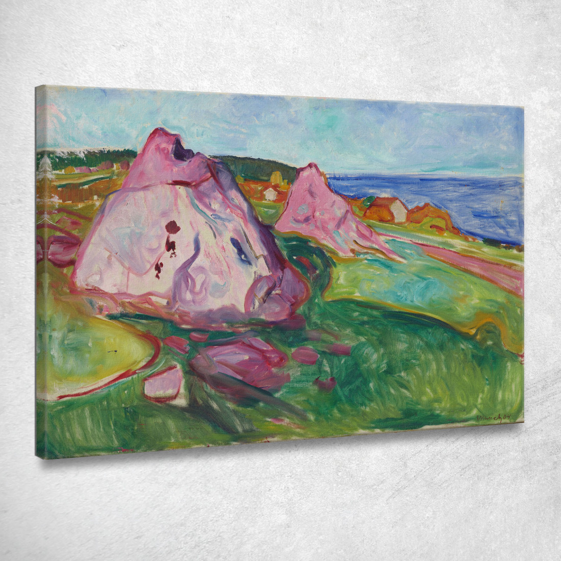Red Rocks Di Åsgårdstrand Edvard Munch em259 quadro stampato su tela Red Rocks Di Åsgårdstrand Edvard Munch em259 quadro stampato su tela