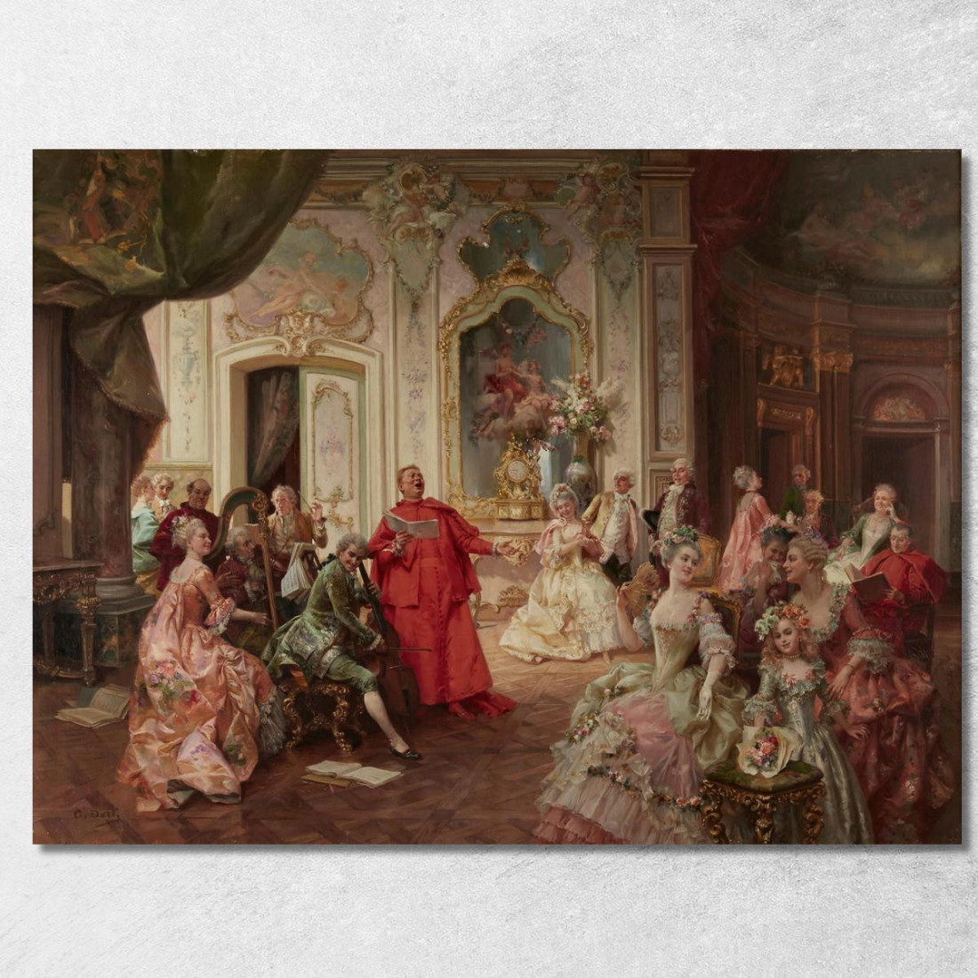 Una Performance Deliziosa Cesare Auguste Detti cad3 quadro stampato su tela Una Performance Deliziosa Cesare Auguste Detti cad3 quadro stampato su tela