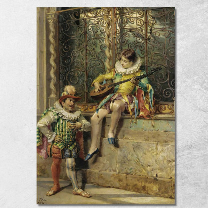 I Musicisti Cesare Auguste Detti cad22 quadro stampato su tela