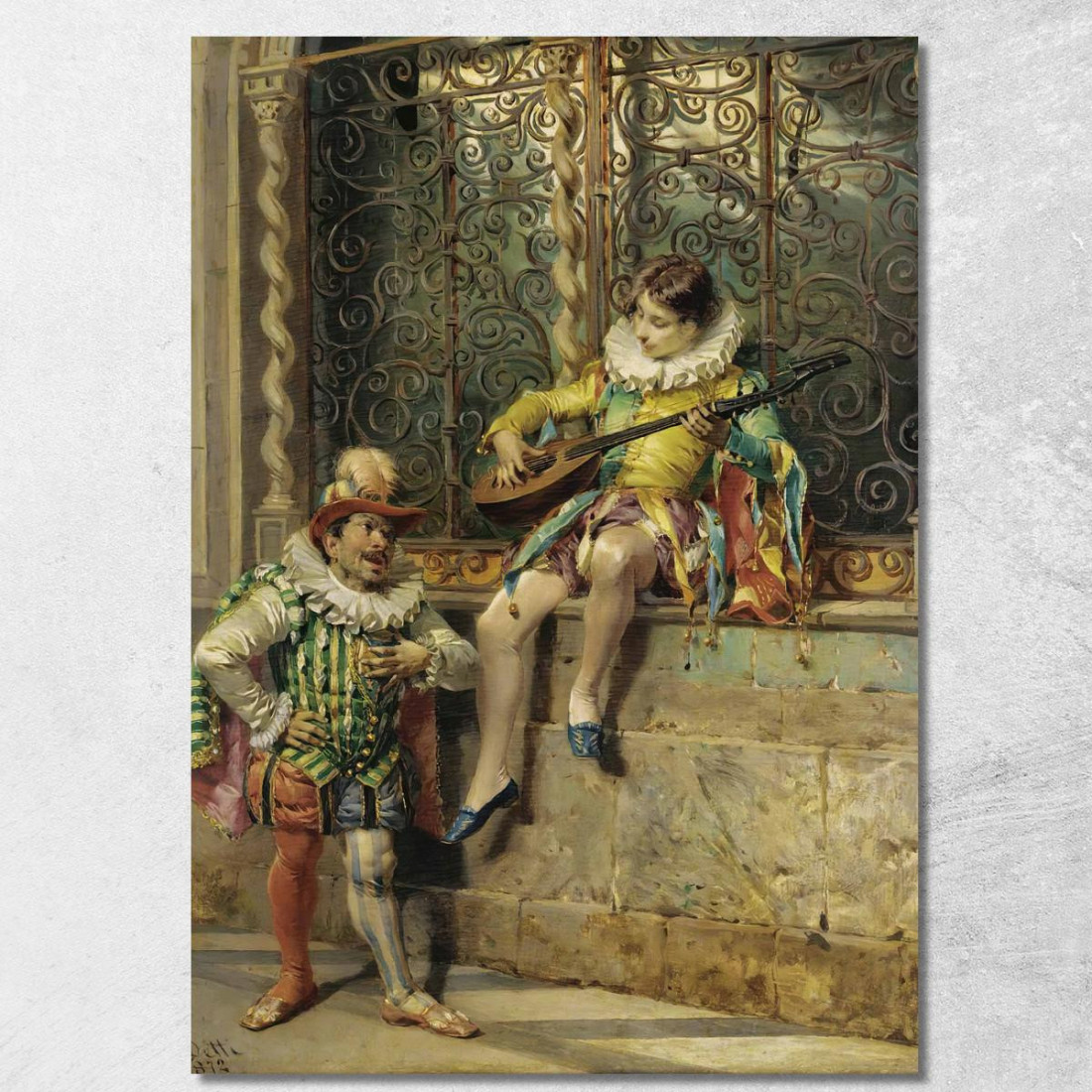 I Musicisti Cesare Auguste Detti cad22 quadro stampato su tela I Musicisti Cesare Auguste Detti cad22 quadro stampato su tela