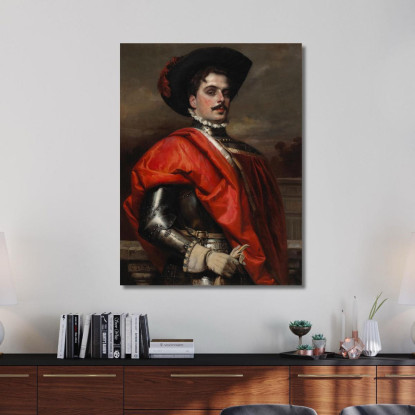 Il Cavaliere Orgoglioso Cesare Auguste Detti cad24 quadro stampato su tela
