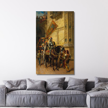 Alla Giostra Cesare Auguste Detti cad25 quadro stampato su tela