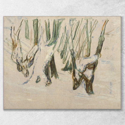 Tronchi Robusti Nella Neve Edvard Munch em267 quadro stampato su tela