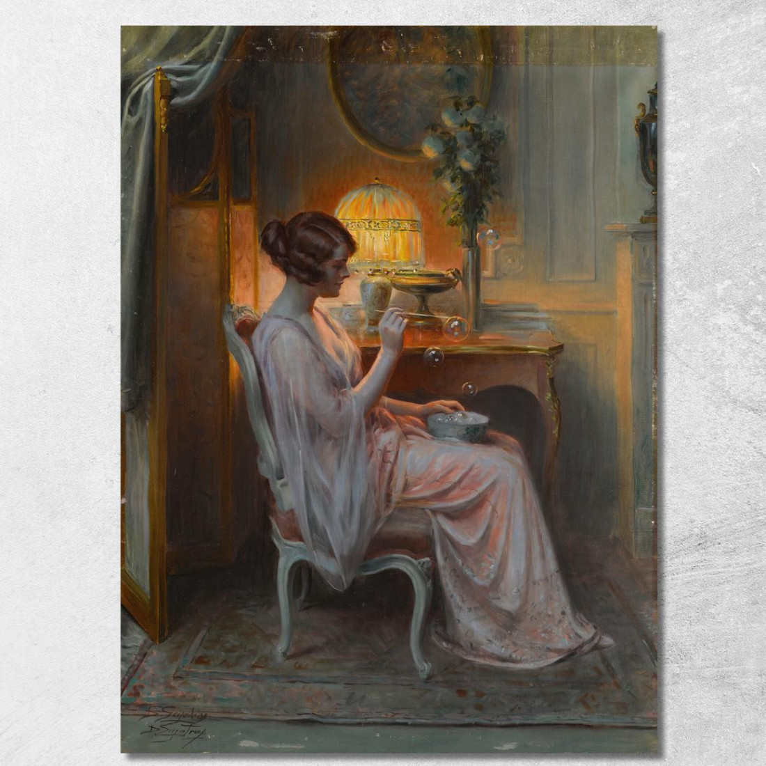 Bolle Di Sapone Delphin Enjolras dej23 quadro stampato su tela Bolle Di Sapone Delphin Enjolras dej23 quadro stampato su tela