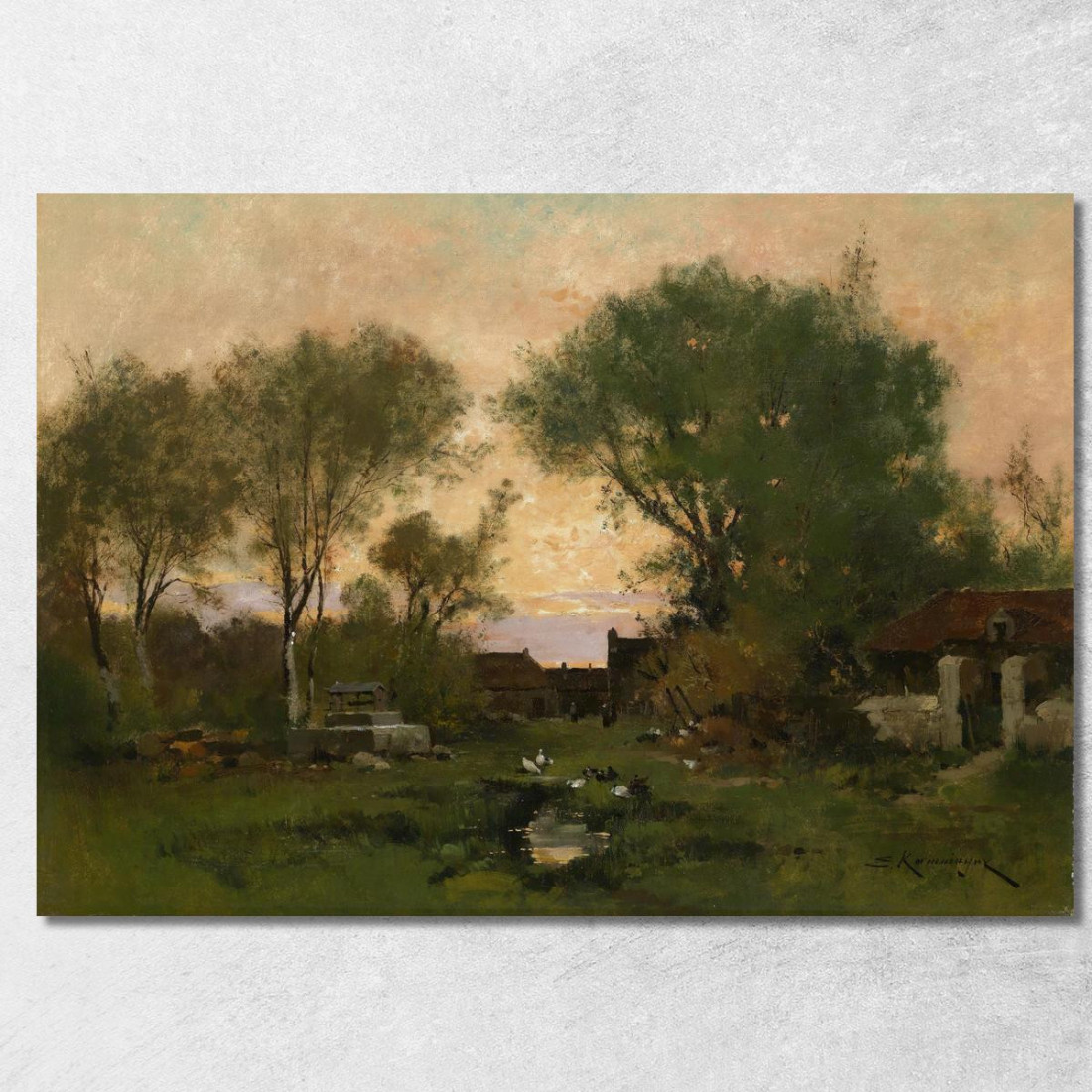 Atmosfera Serale Eugène Galien-Laloue egl2 quadro stampato su tela Atmosfera Serale Eugène Galien-Laloue egl2 quadro stampato su tela