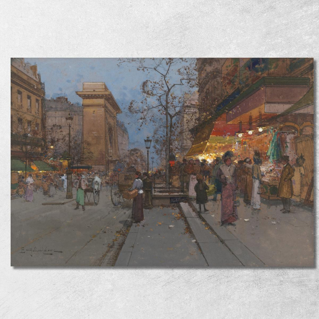 La Porte Saint Denis 2 Eugène Galien-Laloue egl20 quadro stampato su tela La Porte Saint Denis 2 Eugène Galien-Laloue egl20 quadro stampato su tela