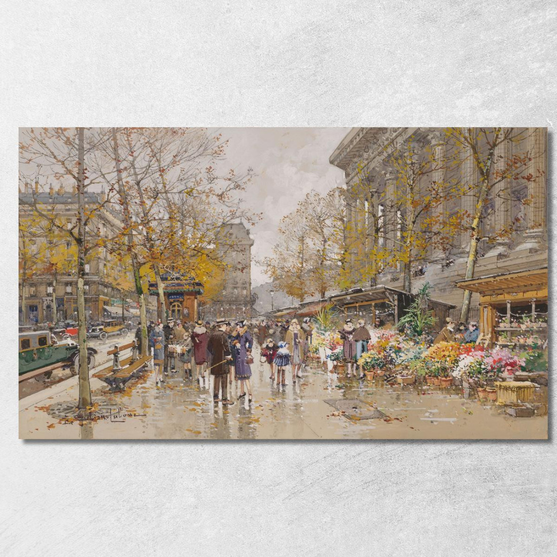 Piazza Della Madeleine 2 Eugène Galien-Laloue egl53 quadro stampato su tela Piazza Della Madeleine 2 Eugène Galien-Laloue egl53 quadro stampato su tela