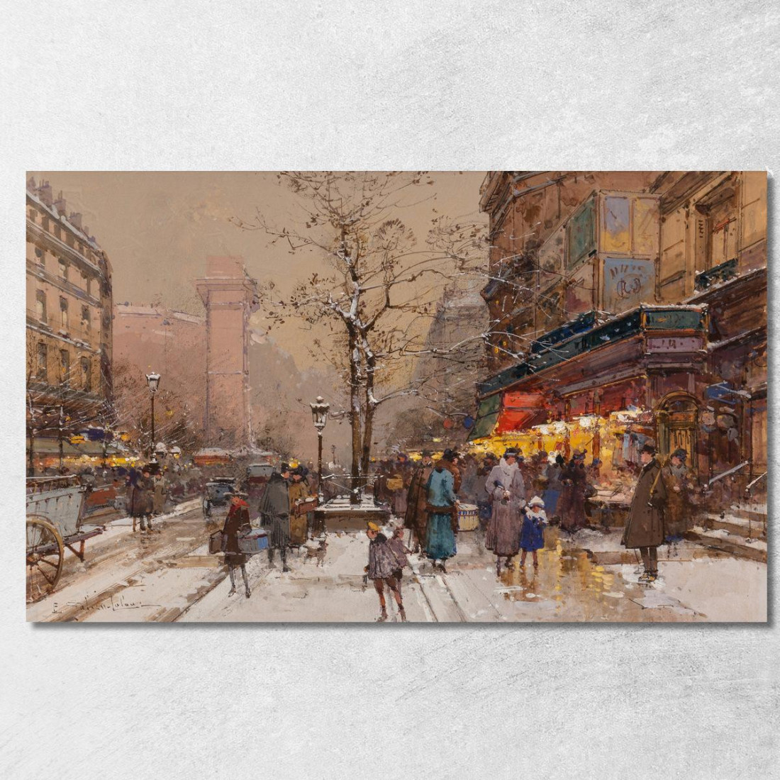 Porta Saint-Denis Eugène Galien-Laloue egl61 quadro stampato su tela Porta Saint-Denis Eugène Galien-Laloue egl61 quadro stampato su tela