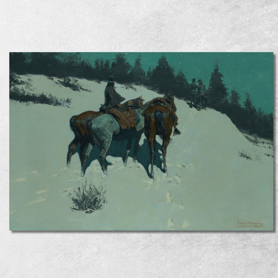 Una Ricognizione Frederic Remington frm4 quadro stampato su tela Una Ricognizione Frederic Remington frm4 quadro stampato su tela