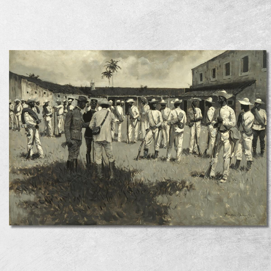 Scioglimento Dell'Esercito Di Gomez Frederic Remington frm12 quadro stampato su tela Scioglimento Dell'Esercito Di Gomez Frederic Remington frm12 quadro stampato su tela