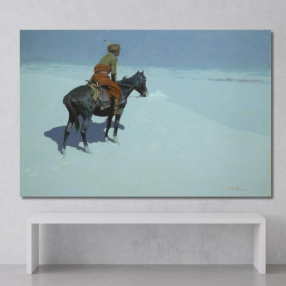 Amici O Nemici: Lo Scout Frederic Remington frm17 quadro stampato su tela