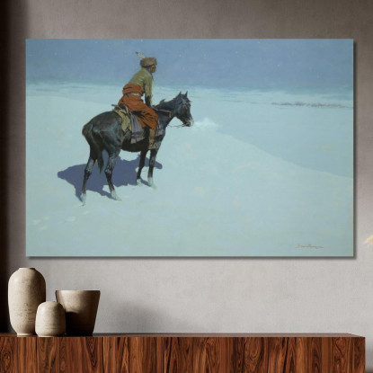 Amici O Nemici: Lo Scout Frederic Remington frm17 quadro stampato su tela