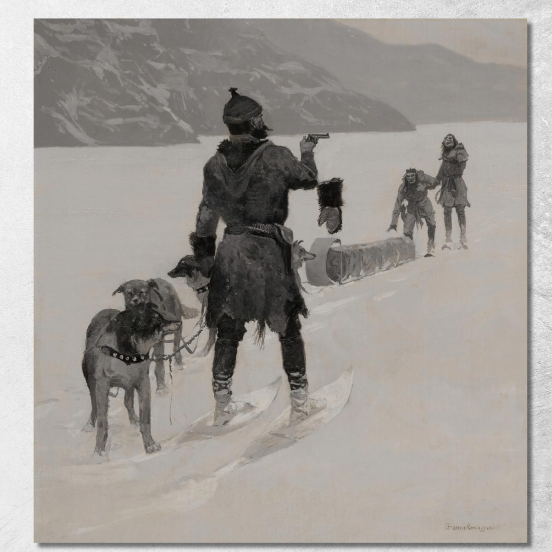 Mani Lontane Frederic Remington frm19 quadro stampato su tela Mani Lontane Frederic Remington frm19 quadro stampato su tela