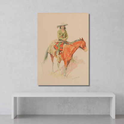 Vecchio Ramon Frederic Remington frm24 quadro stampato su tela