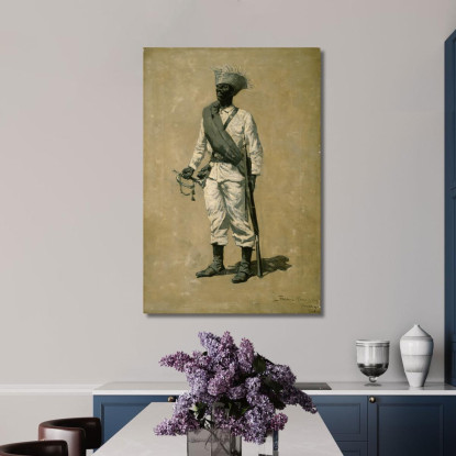 Uno Degli Uomini Di Gomez Frederic Remington frm28 quadro stampato su tela