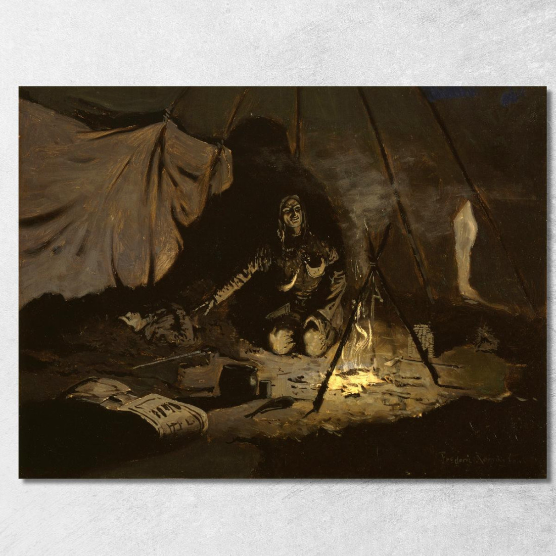 Le Foglie Secche Durarono Più A Lungo Di Lei Frederic Remington frm43 quadro stampato su tela Le Foglie Secche Durarono Più A Lungo Di Lei Frederic Remington frm43 quadro stampato su tela