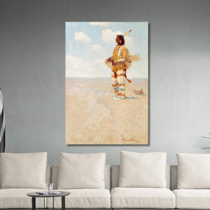 L'Ultimo Della Sua Razza L'Americano Scomparso Frederic Remington frm50 quadro stampato su tela