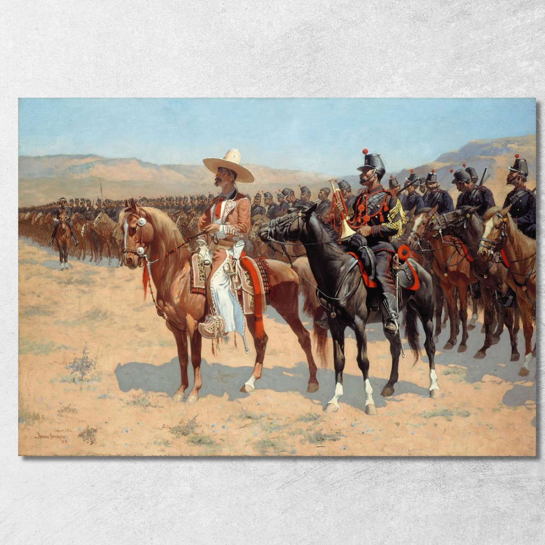 Il Maggiore Messicano Frederic Remington frm53 quadro stampato su tela Il Maggiore Messicano Frederic Remington frm53 quadro stampato su tela