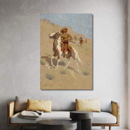 Lo Scout Frederic Remington frm59 quadro stampato su tela