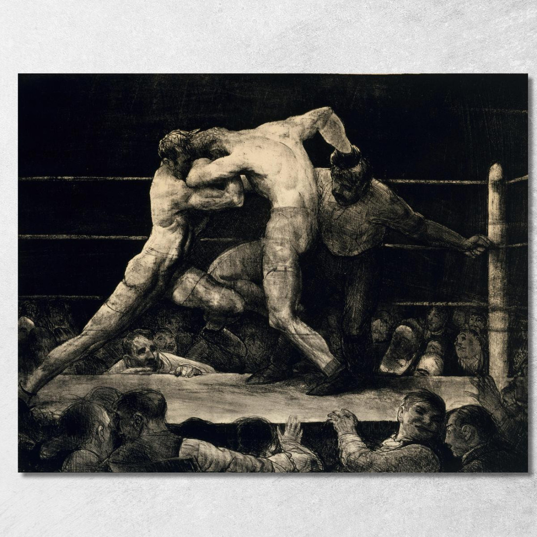 Un Cervo Da Sharkey George Wesley Bellows gwb3 quadro stampato su tela Un Cervo Da Sharkey George Wesley Bellows gwb3 quadro stampato su tela