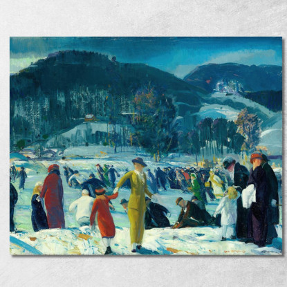 Amore Per L'Inverno George Wesley Bellows gwb30 quadro stampato su tela