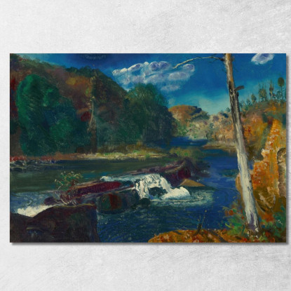 Diga Del Mulino George Wesley Bellows gwb33 quadro stampato su tela