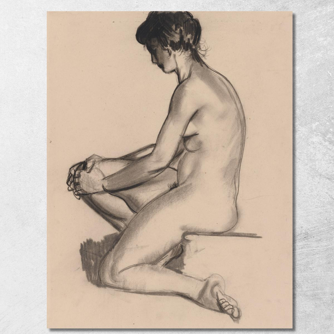 Donna Nuda George Wesley Bellows gwb42 quadro stampato su tela Donna Nuda George Wesley Bellows gwb42 quadro stampato su tela