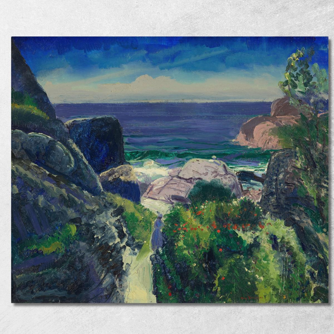 Punto Paradiso George Wesley Bellows gwb45 quadro stampato su tela Punto Paradiso George Wesley Bellows gwb45 quadro stampato su tela