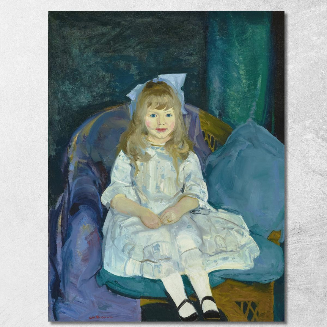 Ritratto Di Anna George Wesley Bellows gwb49 quadro stampato su tela Ritratto Di Anna George Wesley Bellows gwb49 quadro stampato su tela