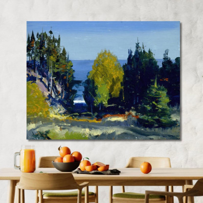 Il Boschetto Di Monhegan George Wesley Bellows gwb63 quadro stampato su tela