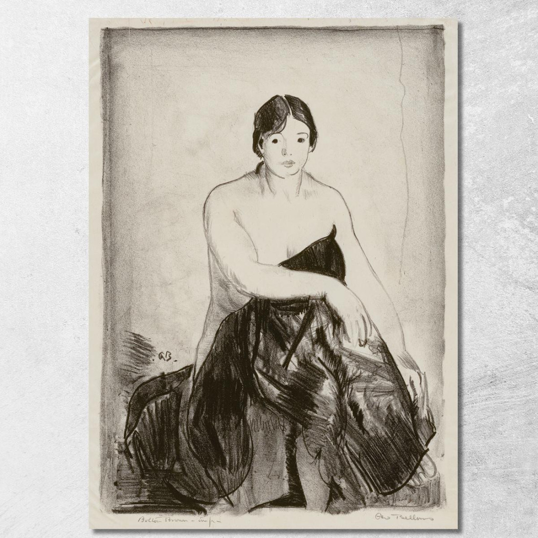 Il Modello George Wesley Bellows gwb67 quadro stampato su tela Il Modello George Wesley Bellows gwb67 quadro stampato su tela