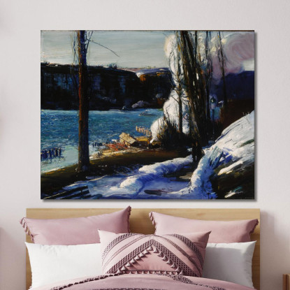 Le Palizzate George Wesley Bellows gwb69 quadro stampato su tela