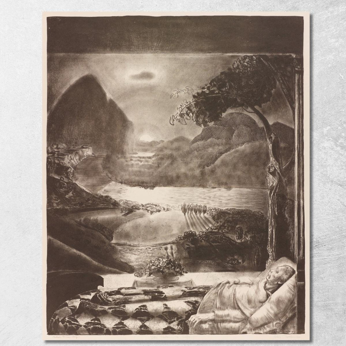 Il Ritorno Alla Vita Dalla Serie Uomini Come Dei Di H. G. Wells George Wesley Bellows gwb70 quadro stampato su tela Il Ritorno Alla Vita Dalla Serie Uomini Come Dei Di H. G. Wells George Wesley Bellows gwb70 quadro stampato su tela