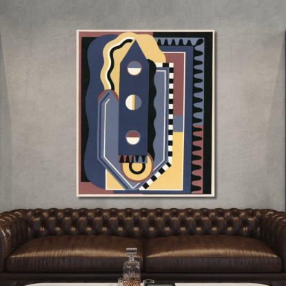 Collezione Decori E Colori Pl.04 Georges Valmier gvl5 quadro stampato su tela