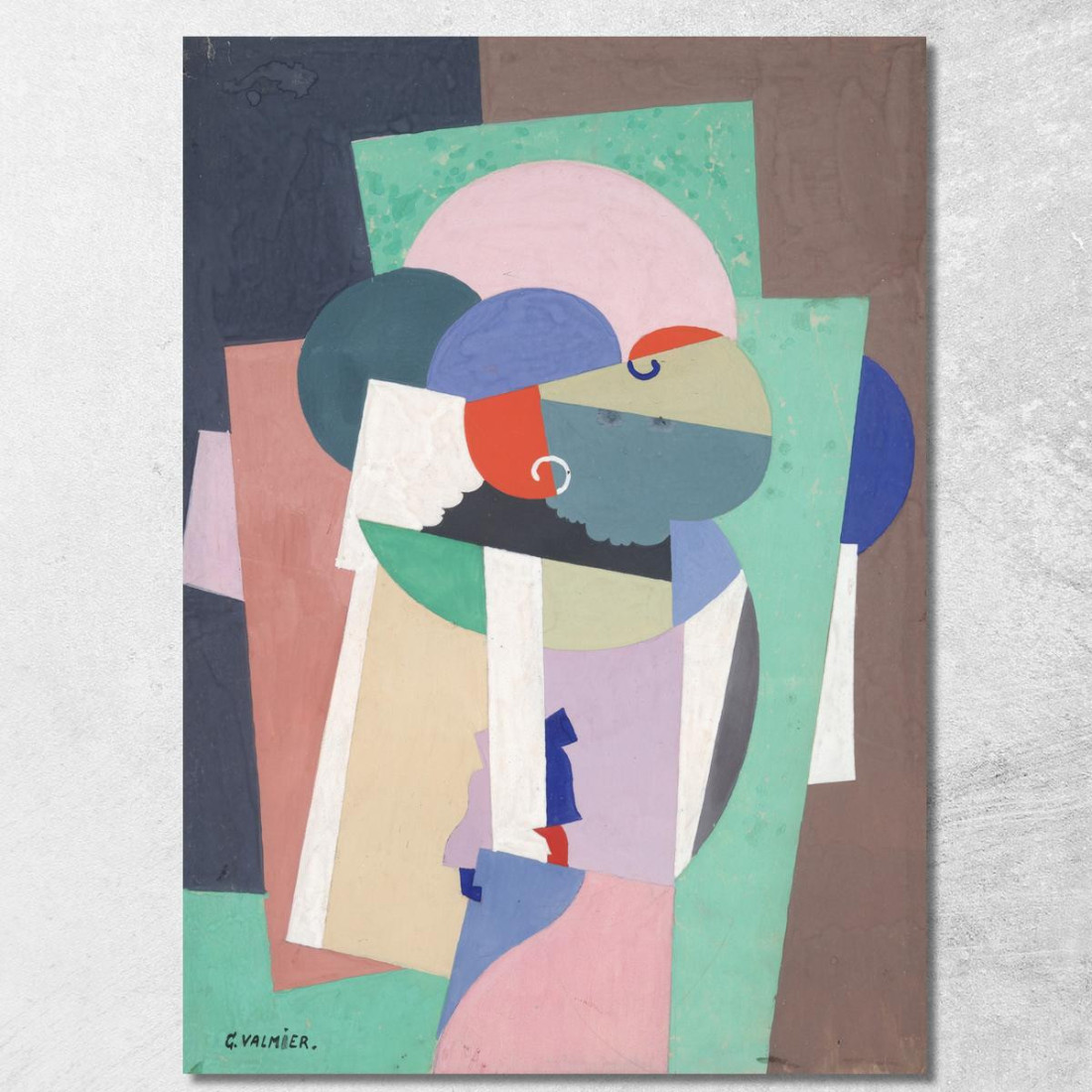 Composizione N. 7888 Georges Valmier gvl22 quadro stampato su tela Composizione N. 7888 Georges Valmier gvl22 quadro stampato su tela