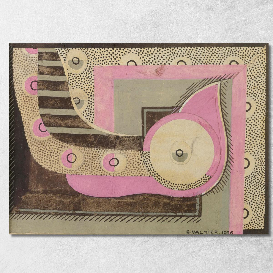 Studio Della Composizione Per Un Motivo Decorativo Georges Valmier gvl23 quadro stampato su tela Studio Della Composizione Per Un Motivo Decorativo Georges Valmier gvl23 quadro stampato su tela