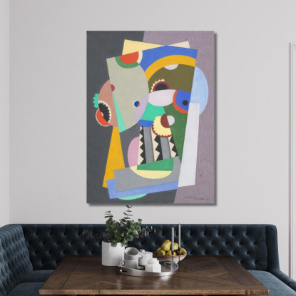 Composizione 2 Georges Valmier gvl24 quadro stampato su tela