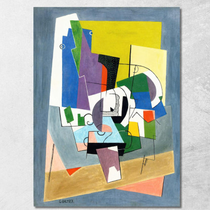 Composizione 3 Georges Valmier gvl25 quadro stampato su tela