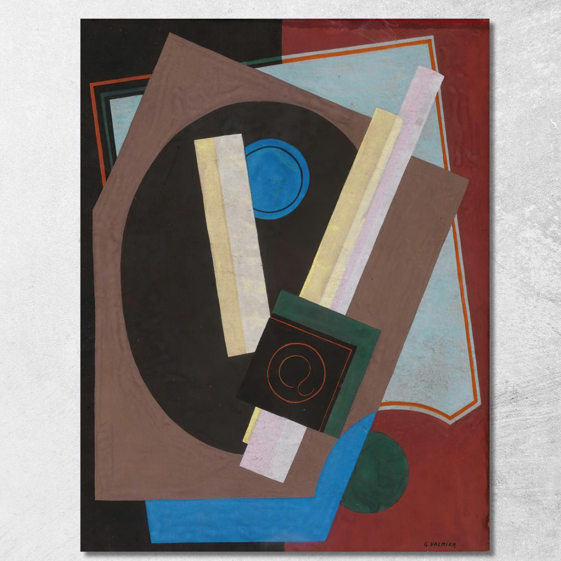 Composizione Del Motivo Decorativo 2 Georges Valmier gvl29 quadro stampato su tela Composizione Del Motivo Decorativo 2 Georges Valmier gvl29 quadro stampato su tela
