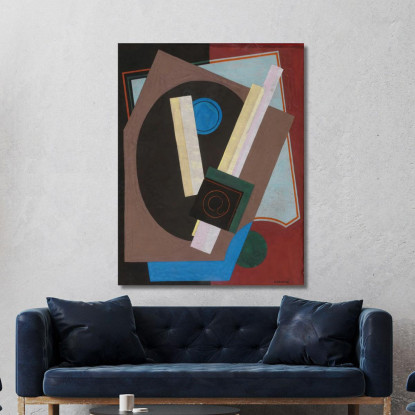 Composizione Del Motivo Decorativo Georges Valmier gvl30 quadro stampato su tela