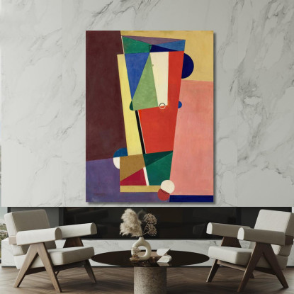 Composizione Georges Valmier gvl31 quadro stampato su tela