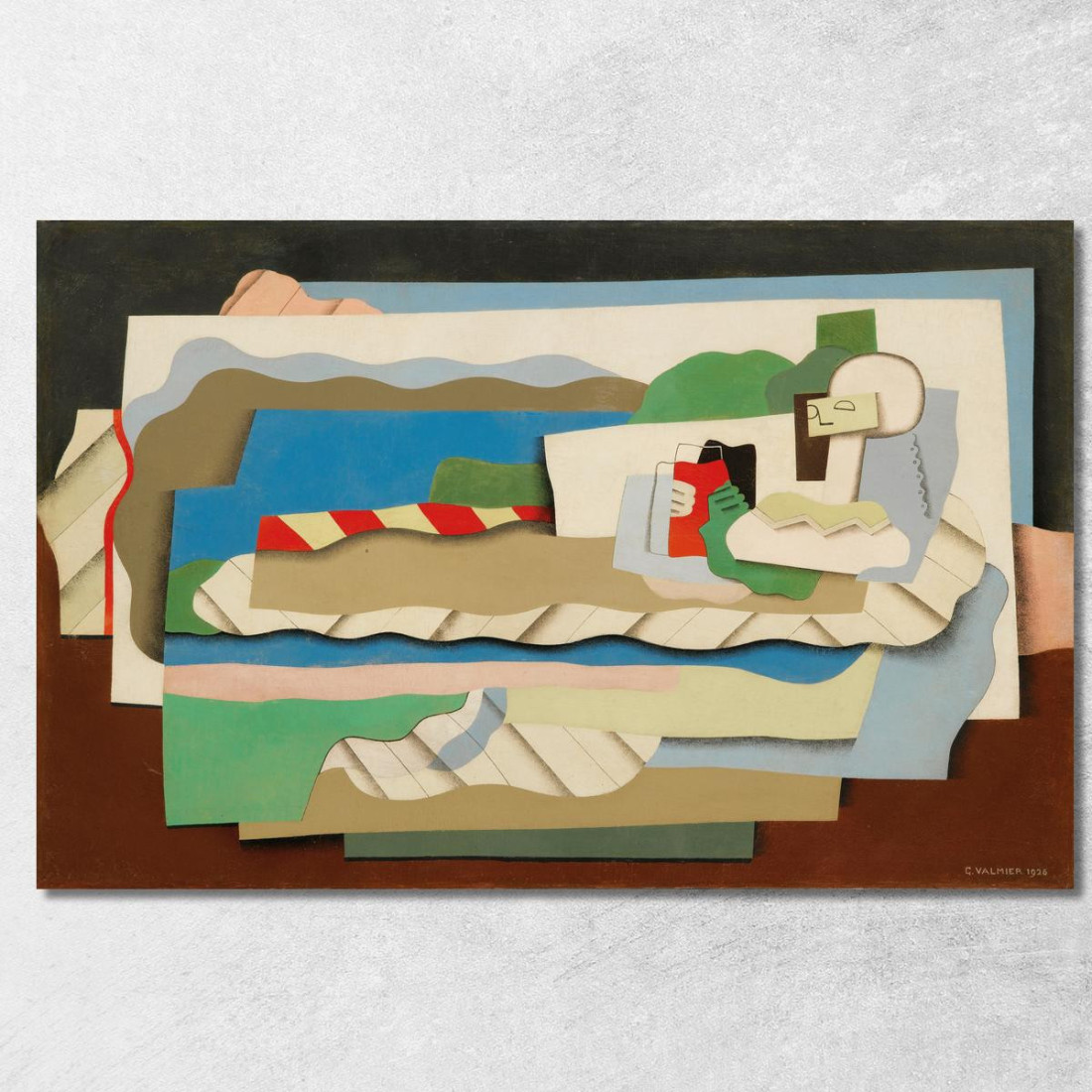 Bambina Sdraiata Georges Valmier gvl34 quadro stampato su tela Bambina Sdraiata Georges Valmier gvl34 quadro stampato su tela