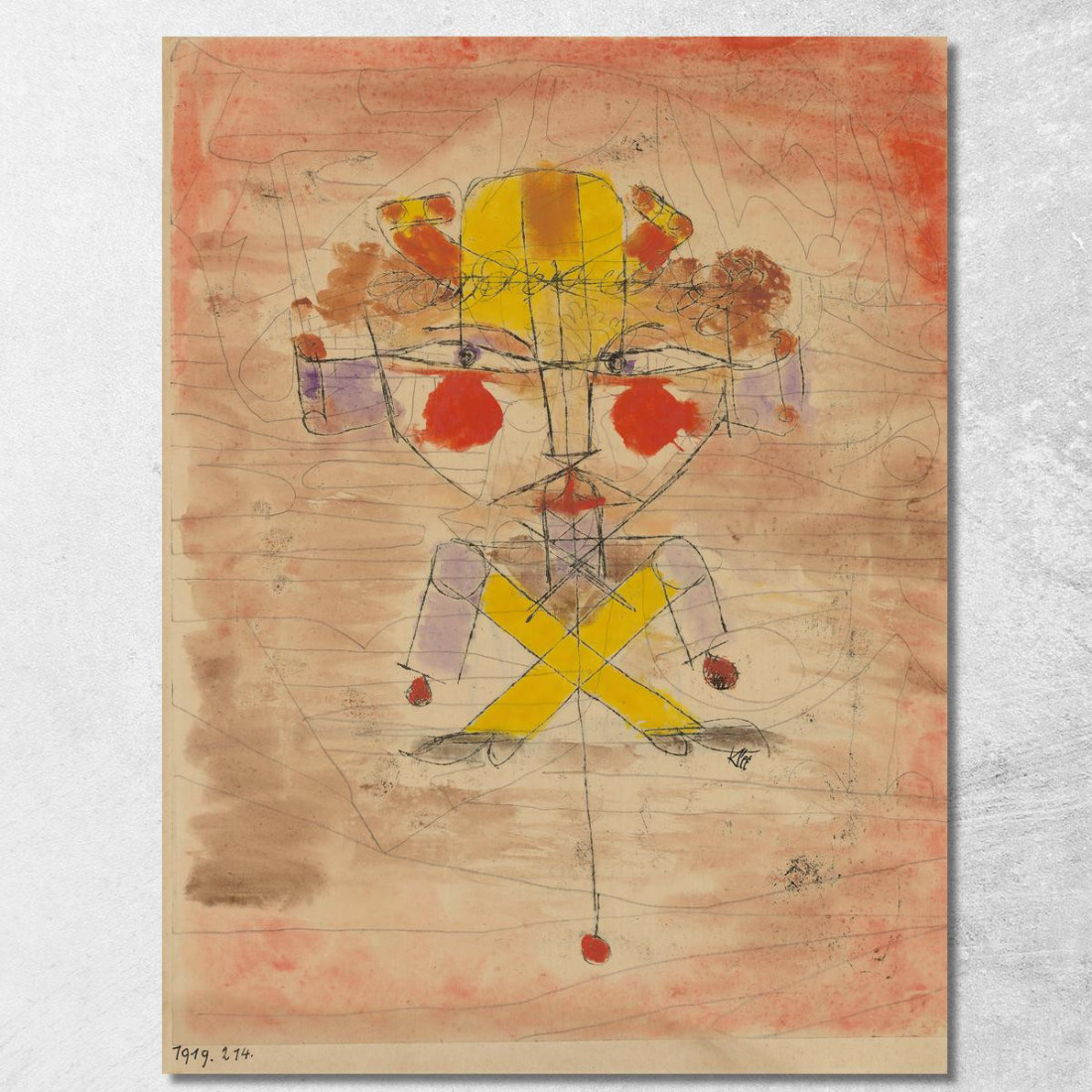 Jack Saltatore Georges Valmier gvl40 quadro stampato su tela Jack Saltatore Georges Valmier gvl40 quadro stampato su tela