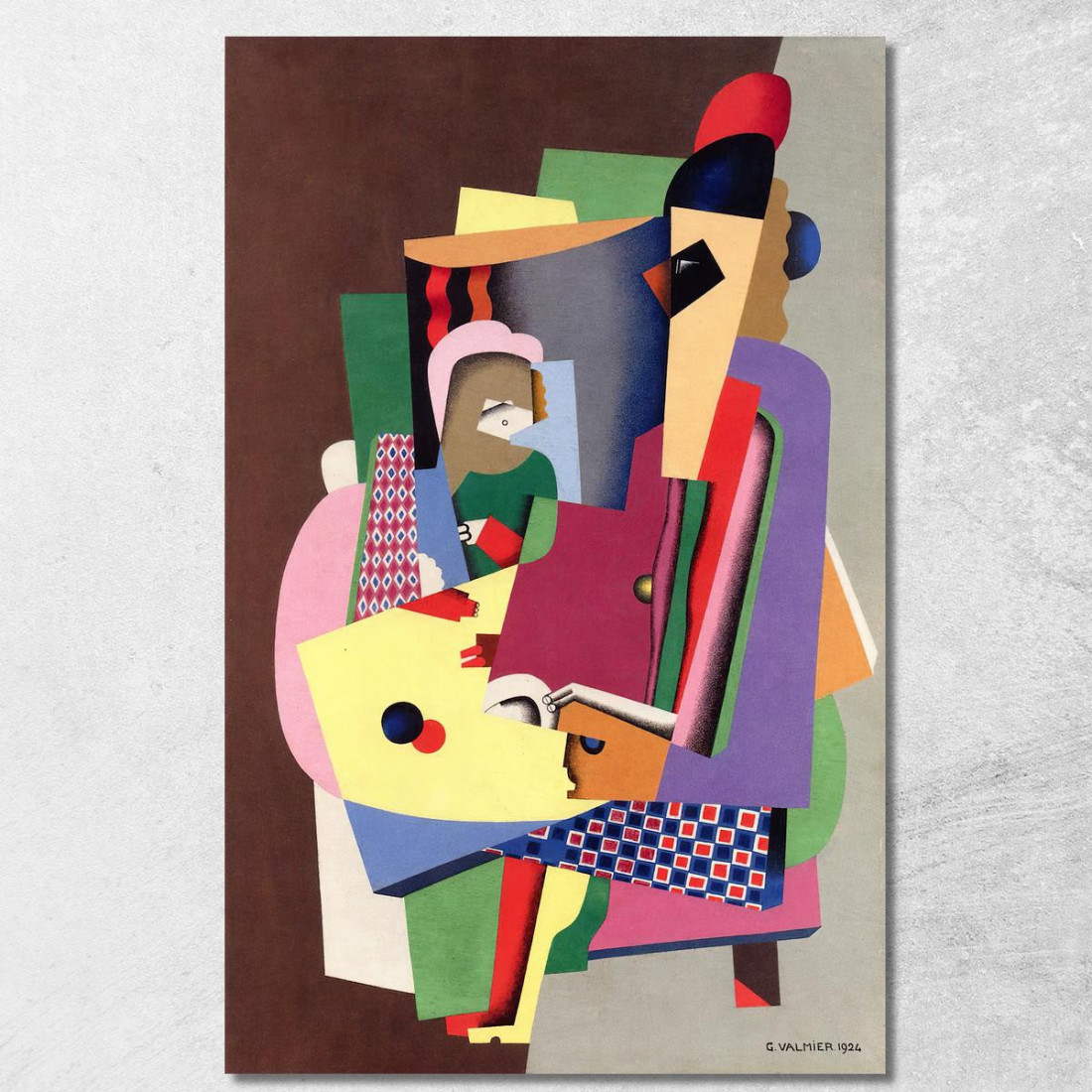 La Lezione Di Pianoforte Georges Valmier gvl68 quadro stampato su tela La Lezione Di Pianoforte Georges Valmier gvl68 quadro stampato su tela