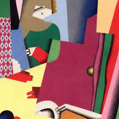 La Lezione Di Pianoforte Georges Valmier gvl68 quadro stampato su tela
