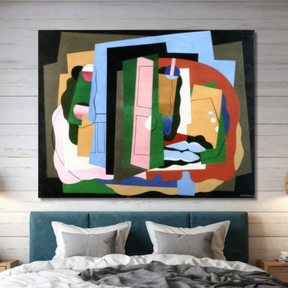 La Porta Rosa Georges Valmier gvl70 quadro stampato su tela