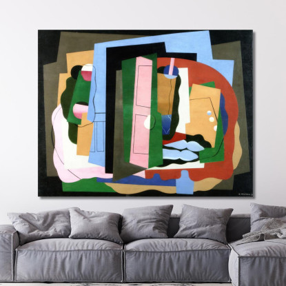 La Porta Rosa Georges Valmier gvl70 quadro stampato su tela