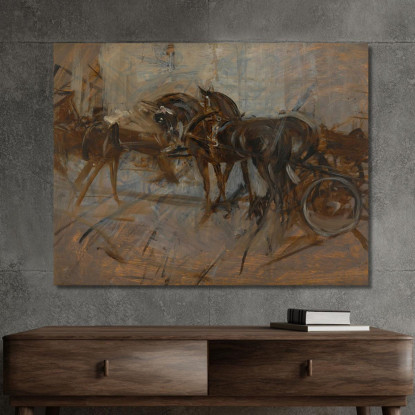 Calèche Giovanni Boldini gbd11 quadro stampato su tela